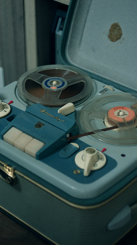 Vintage reel-to-reel tape recorder